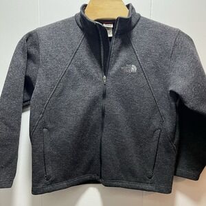 The North Face Full Zip Wool Blend Jacket Coat Dark Gray Women's Size‎ XL